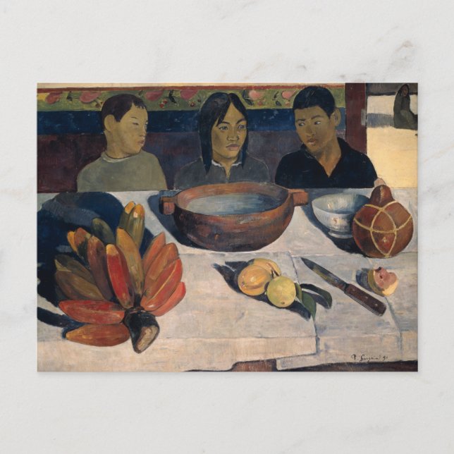 Paul Gauguin - The Meal Vykort (Framsida)