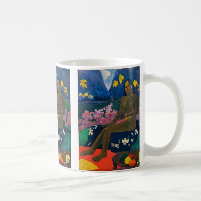 Paul Gauguin , “The Seed of the Areoi” Kaffemugg (Höger)