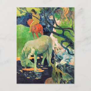 Paul Gauguin, The White Horse Vykort
