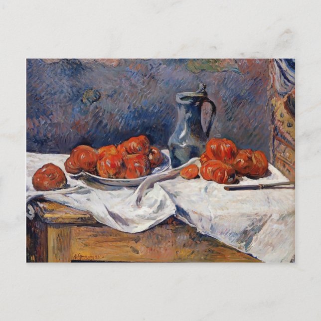 Paul Gauguin-Tomater- och pewter-tankfartyg på bor Vykort (Framsida)
