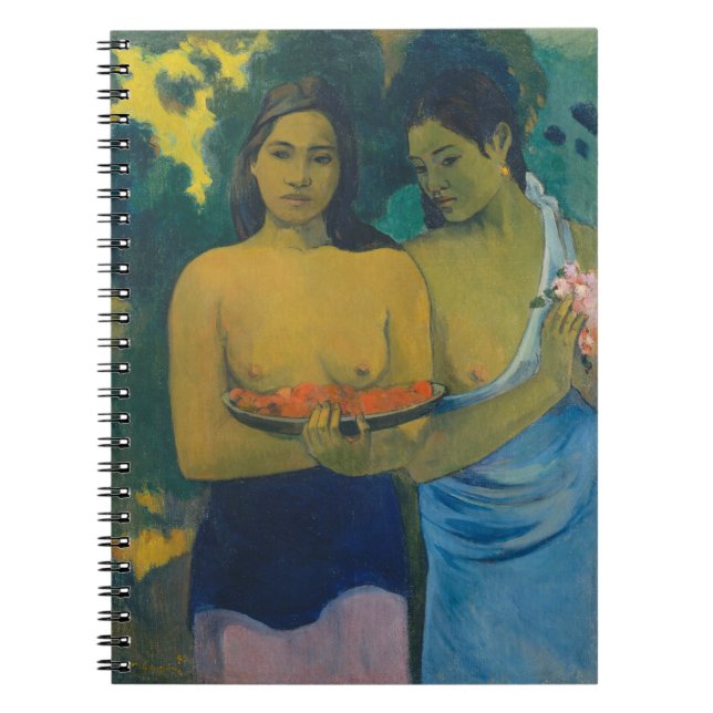Paul Gauguin - Två Tahitian Women Anteckningsbok (Framsidan)
