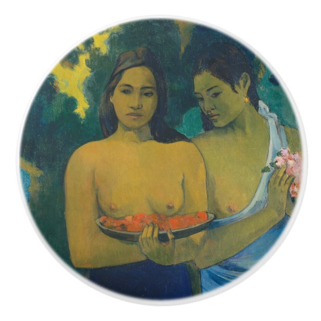 Paul Gauguin - Två Tahitian Women Knopp (Framsidan)
