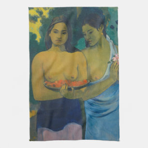 Paul Gauguin - Två Tahitian Women Kökshandduk