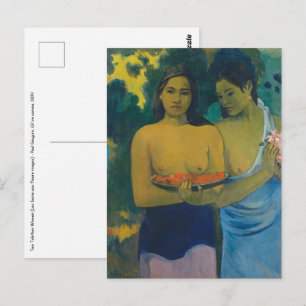 Paul Gauguin - Två Tahitian Women Vykort