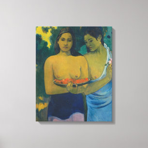 Paul Gauguin - Två tahitiska kvinnor Canvastryck