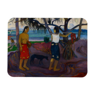 Paul Gauguin under pandanusen, 1891 (olja på ca Magnet