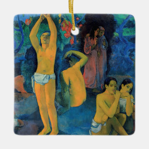 Paul Gauguin - varifrån Komar vi? Julgransprydnad Keramik