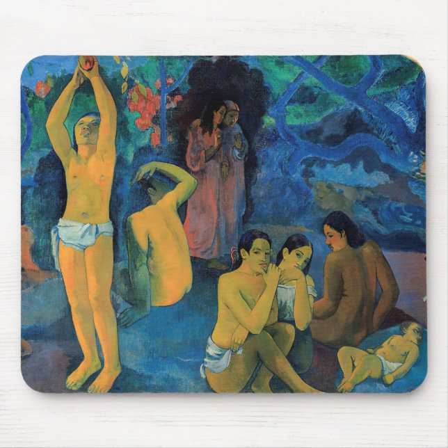 Paul Gauguin - varifrån Komar vi? Musmatta (Framsidan)