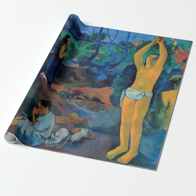 Paul Gauguin - varifrån Komar vi? Presentpapper (Utrullad)