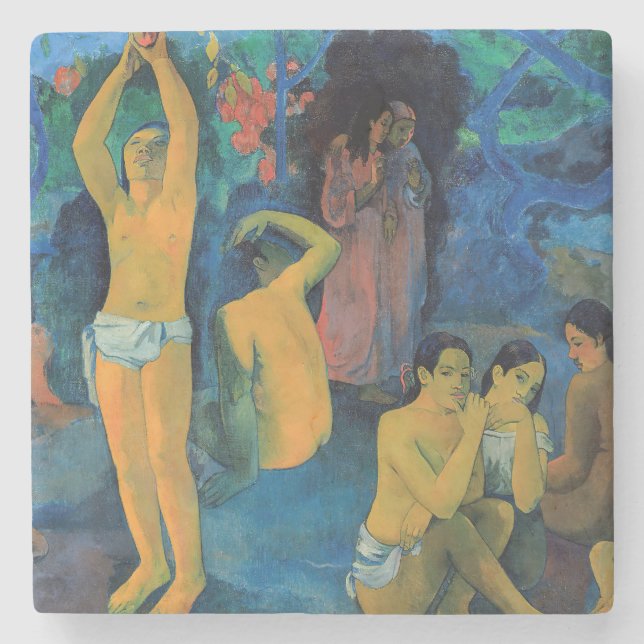 Paul Gauguin - varifrån Komar vi? Stenunderlägg (Framsidan)