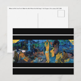 Paul Gauguin - varifrån Komar vi? Vykort
