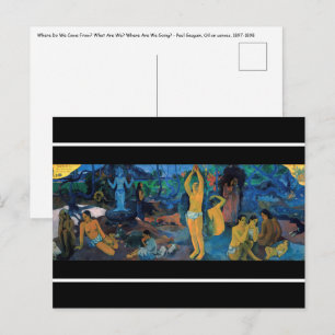 Paul Gauguin - varifrån Komar vi? Vykort