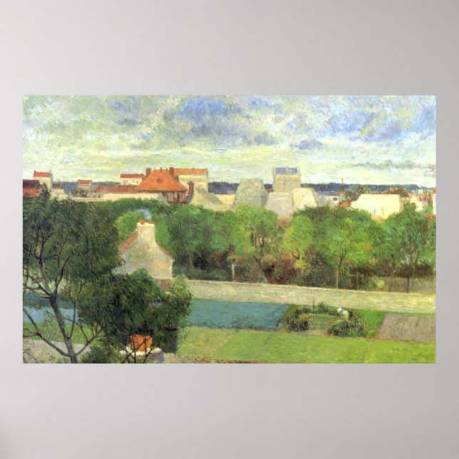 Paul Gauguin Vaugirards marknadsträdgårdar Poster (Framsidan)