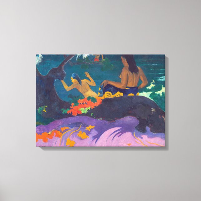 Paul Gauguin - Vid havet/Fatata te Miti Canvastryck (Framsida)