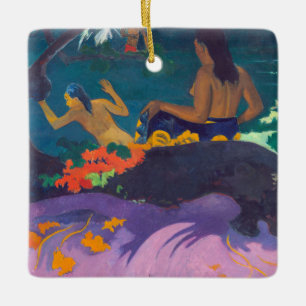 Paul Gauguin - Vid havet/Fatata te Miti Julgransprydnad Keramik