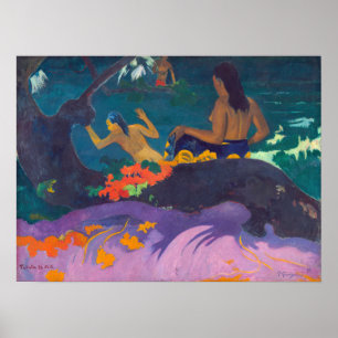 Paul Gauguin - Vid havet/Fatata te Miti Poster