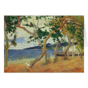 Paul Gauguin   vid seashoren, Martinique, 1887 ( Hälsningskort