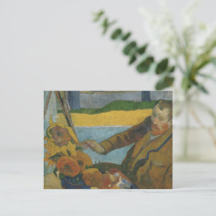 Paul Gauguin Vincent van Gogh målar solblommor Vykort