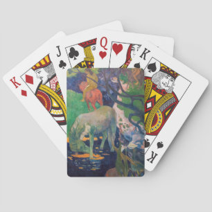 Paul Gauguin - Vita hästen Casinokort