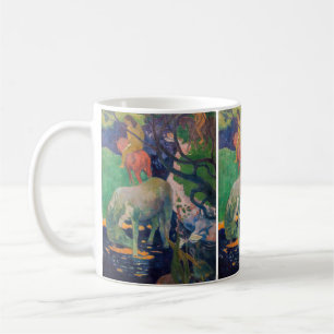 Paul Gauguin - Vita hästen Kaffemugg
