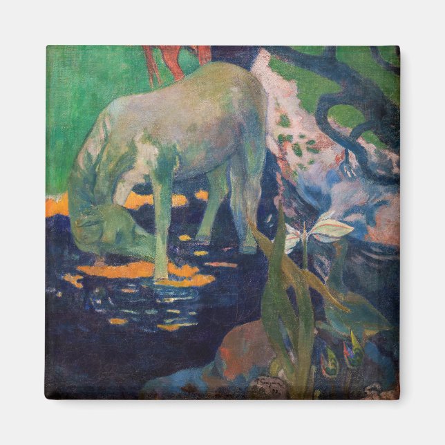 Paul Gauguin - Vita hästen Magnet (Framsidan)