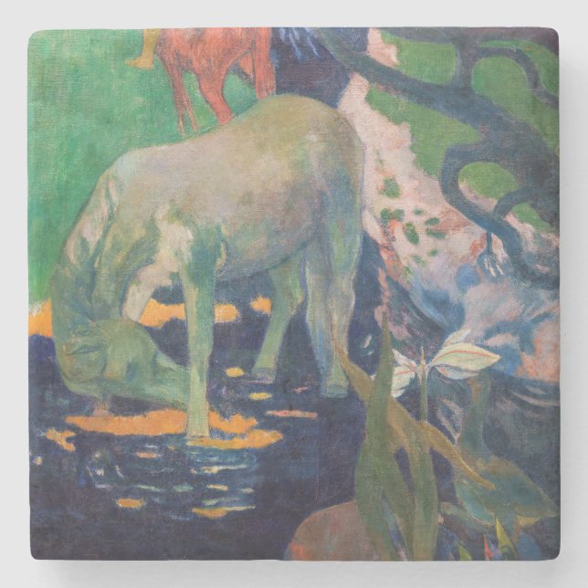 Paul Gauguin - Vita hästen Stenunderlägg (Framsidan)