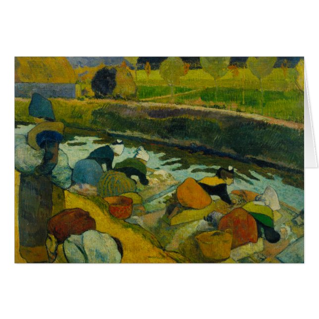 Paul Gauguin - Washerwomen Hälsningskort (Framsidan Horizontal)