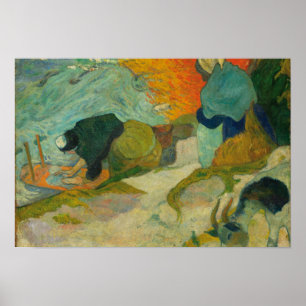 Paul Gauguin - Washerwomen i Arles Poster