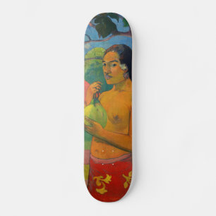 Paul Gauguin - Woman Holding a Fruit Mini Skateboard Bräda 18,5 Cm