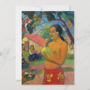 Paul Gauguin - Woman Holding a Fruit Tack Kort