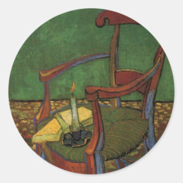 Paul Gauguins fåtölj av Vincent van Gogh Runt Klistermärke