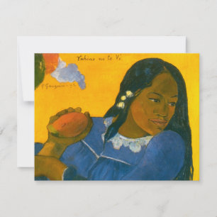 Paul Gauguins kvinna med en Mango (1892) Inbjudningar