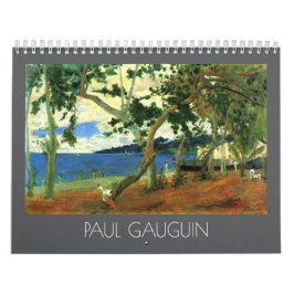 Paul Gauguins landskaps- och stillebenmålningar Kalender