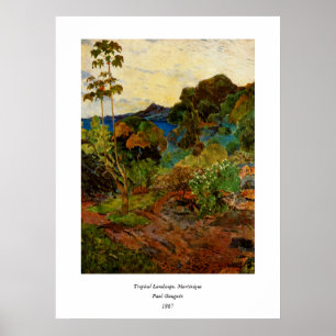 Paul Gauguins Martinique Landscape (1887) Poster