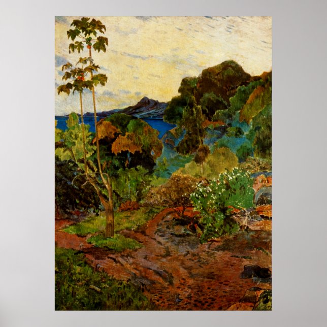 Paul Gauguins Martinique Landscape (1887) Poster (Framsidan)