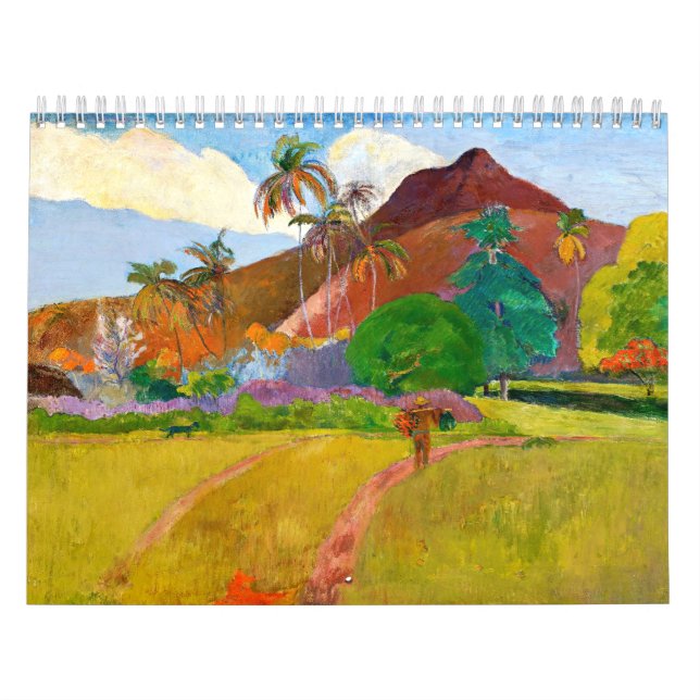 Paul Gauguins Tahitian Ligcape berömd-målning Kalender (Omslag)