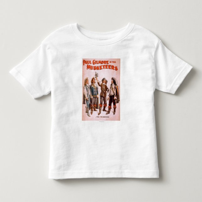 Paul Gilmore i de sceniska musketeersna Tee Shirt (Framsida)
