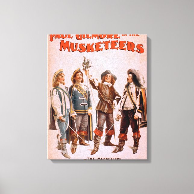 Paul Gilmore in the Musketeers Theatrical Canvastryck (Framsida)