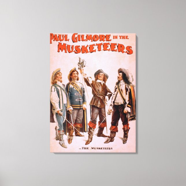 Paul Gilmore in the Musketeers Theatrical Canvastryck (Framsida)