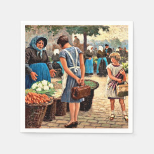 Paul-Gustave Fischer - På marknaden Pappersservett