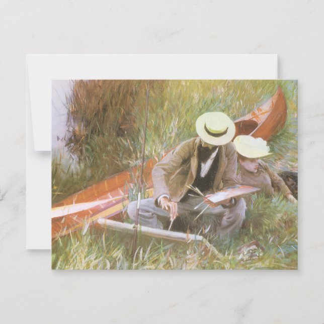 Paul Helleu skissar med sin fru av JS Sargent (Framsida)