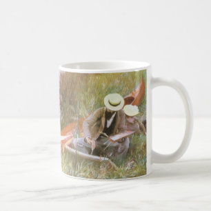 Paul Helleu skissar med sin fru av JS Sargent Kaffemugg