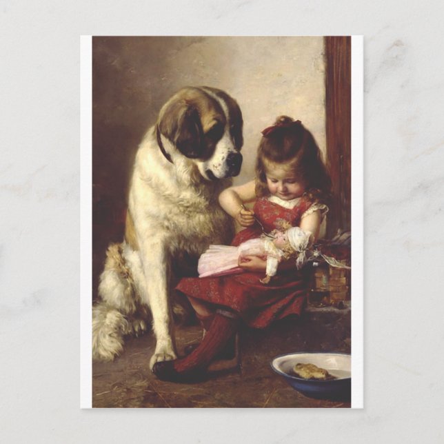 Paul Hermann Wagner: Best Friends Victorian Art Vykort (Framsida)