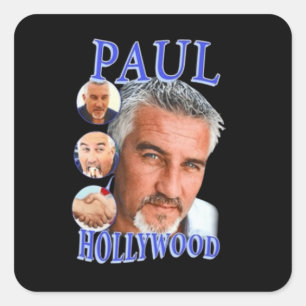 Paul Hollywood Fyrkantigt Klistermärke