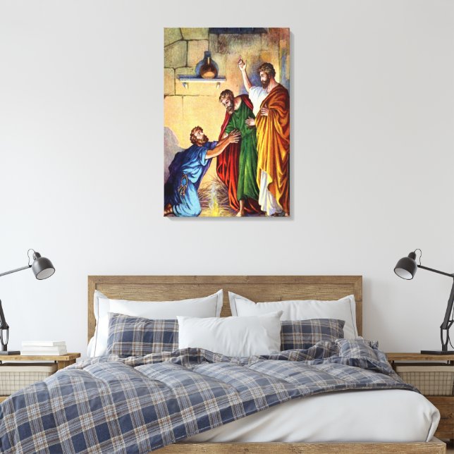 Paul i fängelset på philipp Wrapped Canvas (Insitu (sovrum))