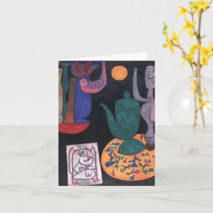 Paul Klee, Abstrakt Art, redlös (stilla livet) Kort
