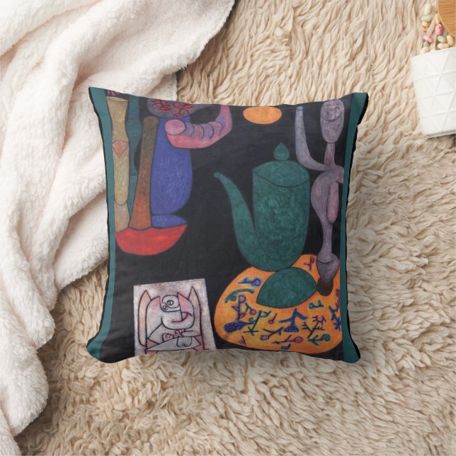 Paul Klee, Abstrakt Art, redlös (stilla livet) Kudde (Filt)