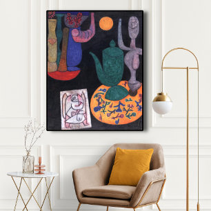 Paul Klee, Abstrakt Art, redlös (stilla livet) Poster