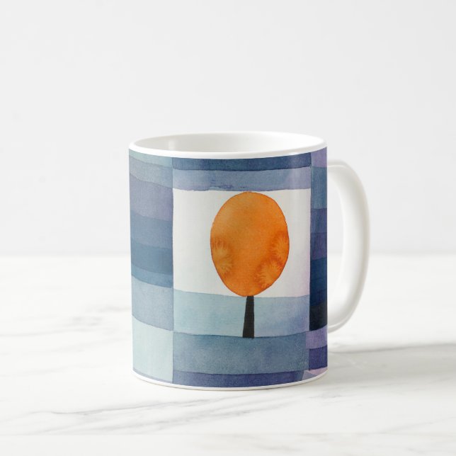 Paul Klee Abstrakt Träd Blue Painting Kaffemugg (Framsida höger)