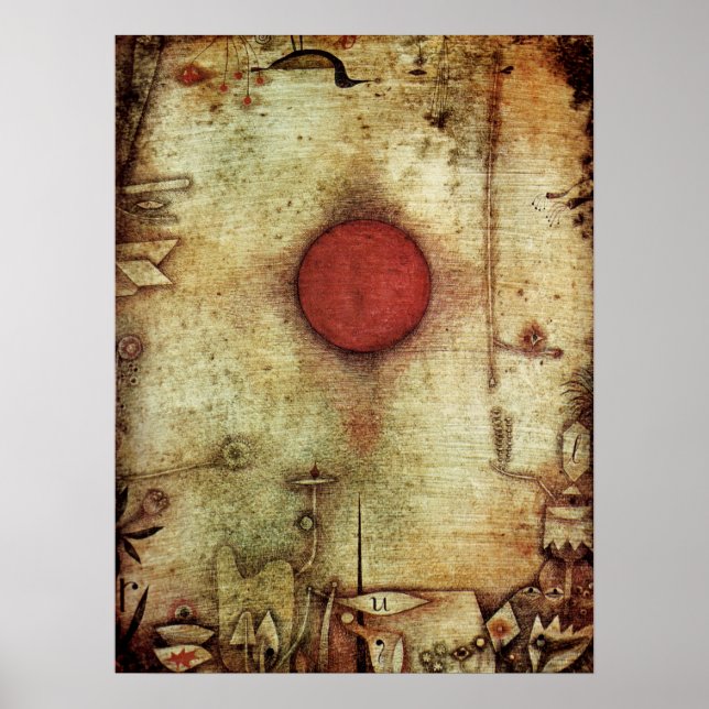 Paul Klee Ad Marginem Painting Poster (Framsidan)